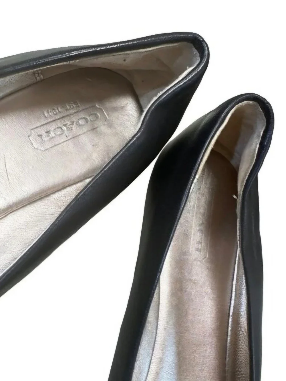 Coach women's black shoe/loafer/flats/ ballet London shoe size 8.5B